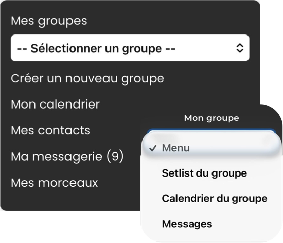 Vue d’ensemble de la plateforme Band Maker Pro
